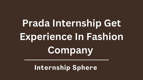 prada internship